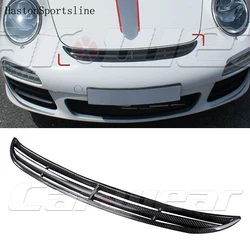 For 911 GT3 Carbon Fiber Front Hood Center Grille Grill For 911 GT3 997 GT-3 2005 2006 2007 2008 2009 2010