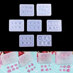 Transparent Silicone Mold Resin Heart Star Moon UV Epoxy Resin Mould For DIY Earring Pendant Craft Supplies Tools Jewelry Making