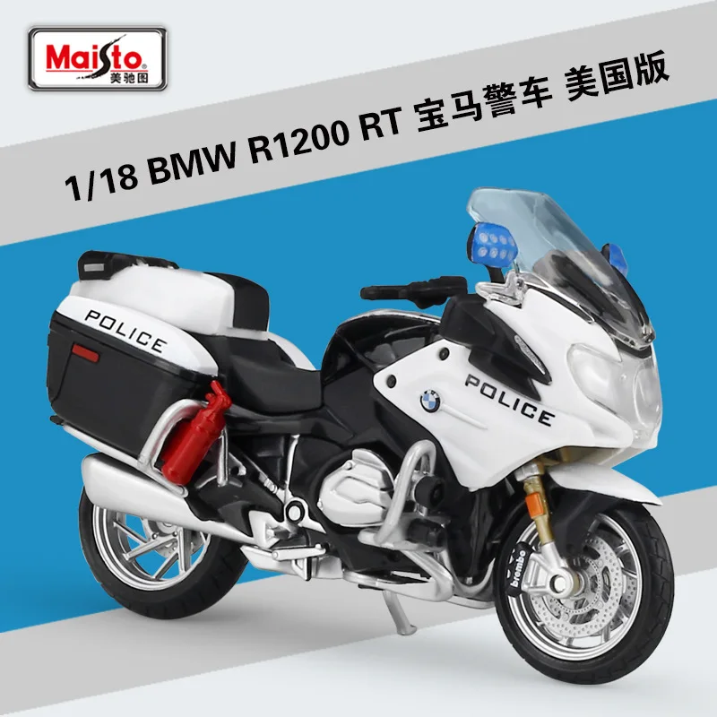 HFMXZHI – Modèle Réduit BMW R1250 RT – Échelle 1:12 – Moulage Sous Pression Métal – Avec Boîte En Mousse – Cadeau Motard