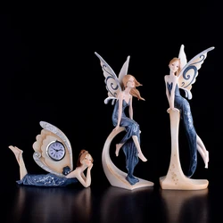 European Flower Fairy Miniature Figurines, Resin Crafts, Garden, Kawaii, Creative Angel Girl, Cute Room, Home Decor Accessories