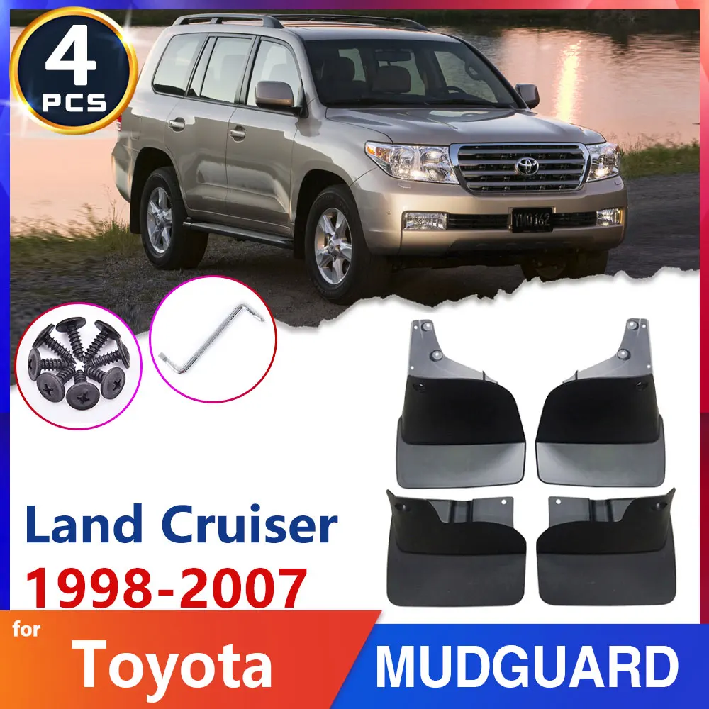 

Car Mudflap Tire Fender Mudguard for Toyota Land Cruiser LC100 FJ100 1998~2007 1999 2006 Mud flaps Guards Auto Accessories Goods