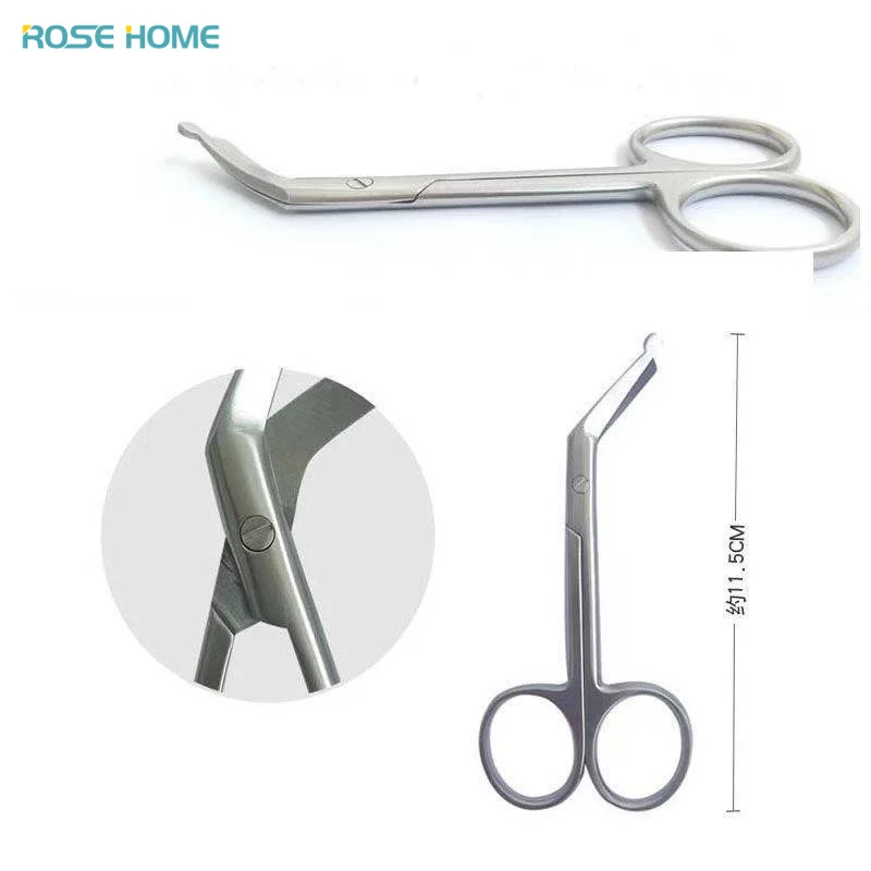 Ostomy Bags Scissors Round Head Curved Design for Prevent Puncturing Of The Bag Body Medical Scissors Stoma Care Accessories