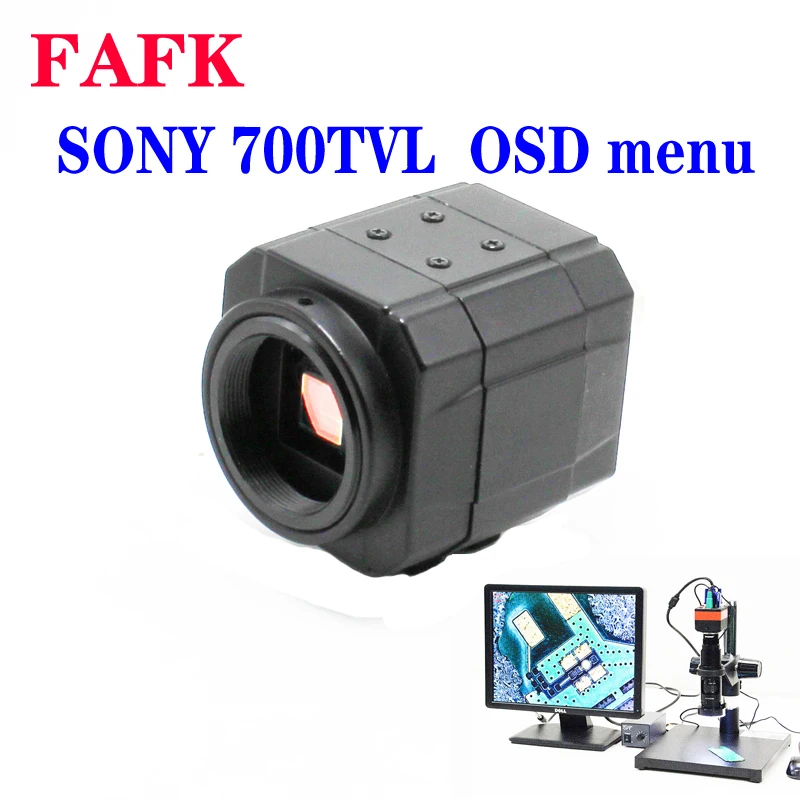 

700TVL CCD color camera industrial microscope magnifier CCTV camera PCB medical magnifier camera