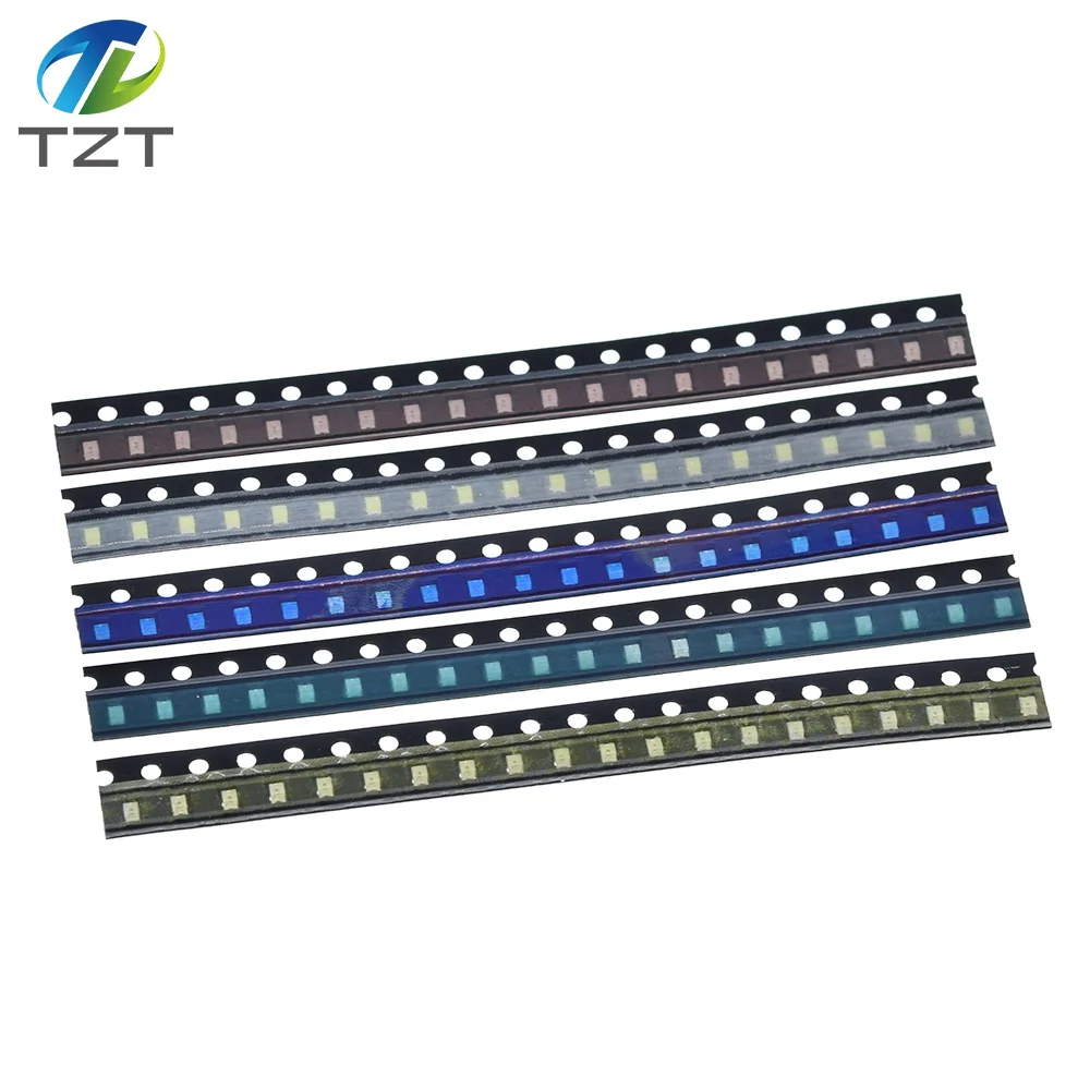 100 stücke = 5 farben x 20 stücke 5730/5050 /1210 /1206 /0805 /0603 LED Diode Sortiment SMD LED Diode Kit grün ROT Weiß Blau Gelb 5630 – Detail 22