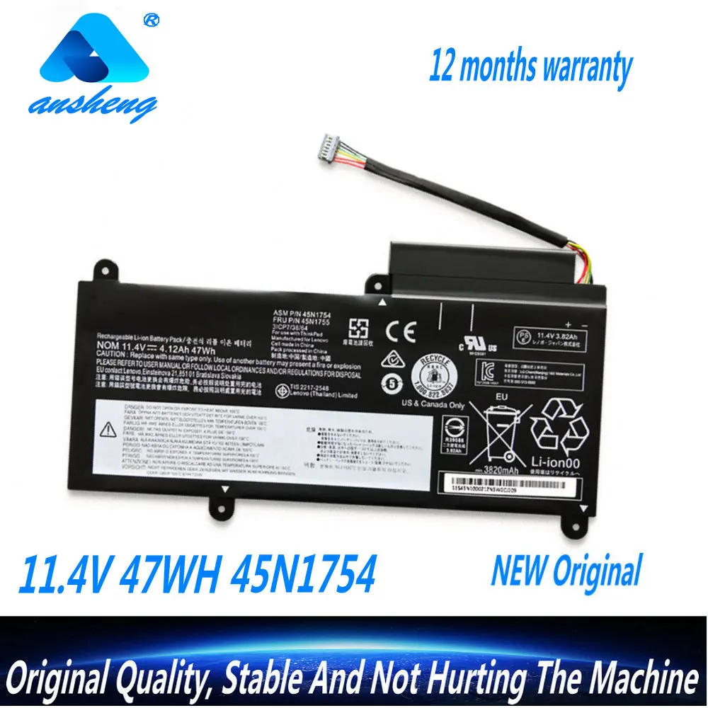 

NEW 45N1754 45N1755 Laptop Battery For Lenovo ThinkPad E450 E450C E460 E460C E455 E465 E465C 45N1753 45N1756 45N1757