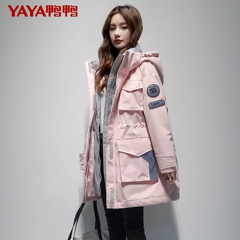 Down Jacket Women\'s New Mid-Length Winter Workwear Brand Parka Thickened Duck down Coat