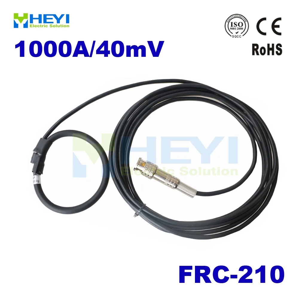 

FRC-210 Input 1-1000A Output 40mV with BNC connector Inner diameter 60mm Flexible Rogowski Coil