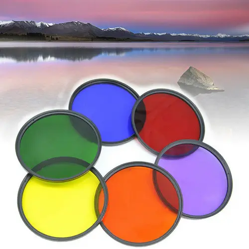 Imagen 2 del producto 6 unidades, 30/40 juego de filtros a todo Color para lente de cámara Canon, Sony, Nikon, accesorios con bolsa, 5/43/46/49/52/55/58/62/67/72/77/82mm