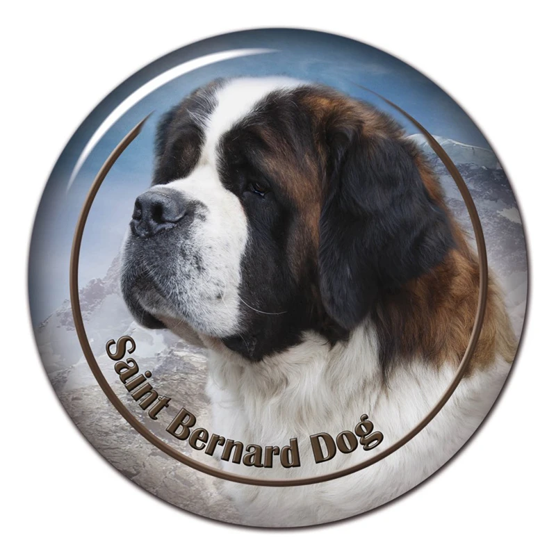 

40825# Various Sizes PVC Decal St. Bernard Dog Car Sticker For Bumper Rear Window Laptop Refrigerator Toilet