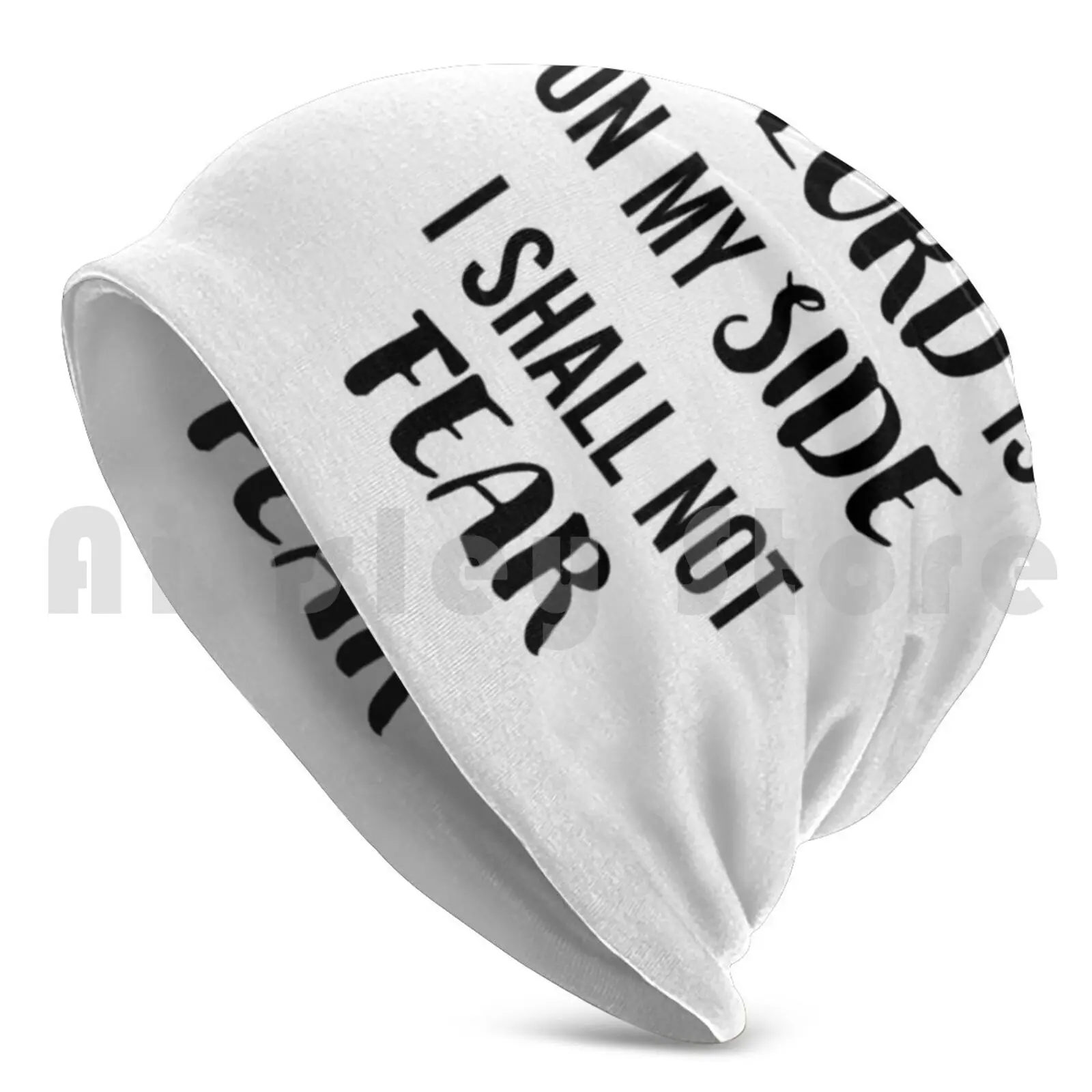 You Shall Not Fear Beanies Knit Hat Hip Hop Bible Verse God Provide Love Quote Inspirational Believe