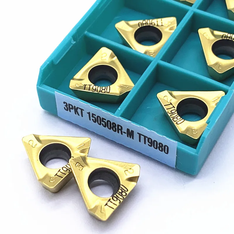 Ferramenta de Corte de Torno de Metal Indexável Inserções de Carboneto Torneamento de Fresagem Inserção 3pkt 3pkt100408 3pkt150508r-m Tt9080