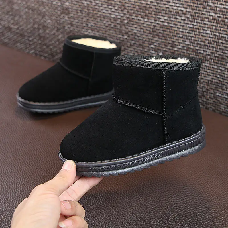 2022 Winter Baby Baumwolle Stiefel Kinder Schneeschuhe Mädchen wilde Winters chuhe Jungen warme kurze Stiefel Kinder Schneeschuhe Baby Stiefel