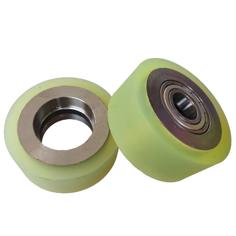 Ribbon Machine Accessories Rubber Wheel Diameter 80 Series Polyurethane Coated Rubber Wheel