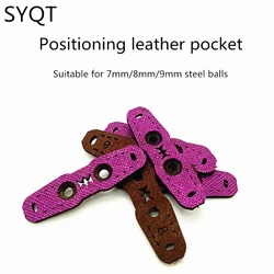 New 20 Pieces/batch 1.8mm Thick Purple Microfiber Flat Leather Slingshot Purse for Outdoor Hunting Competition Catapult Use