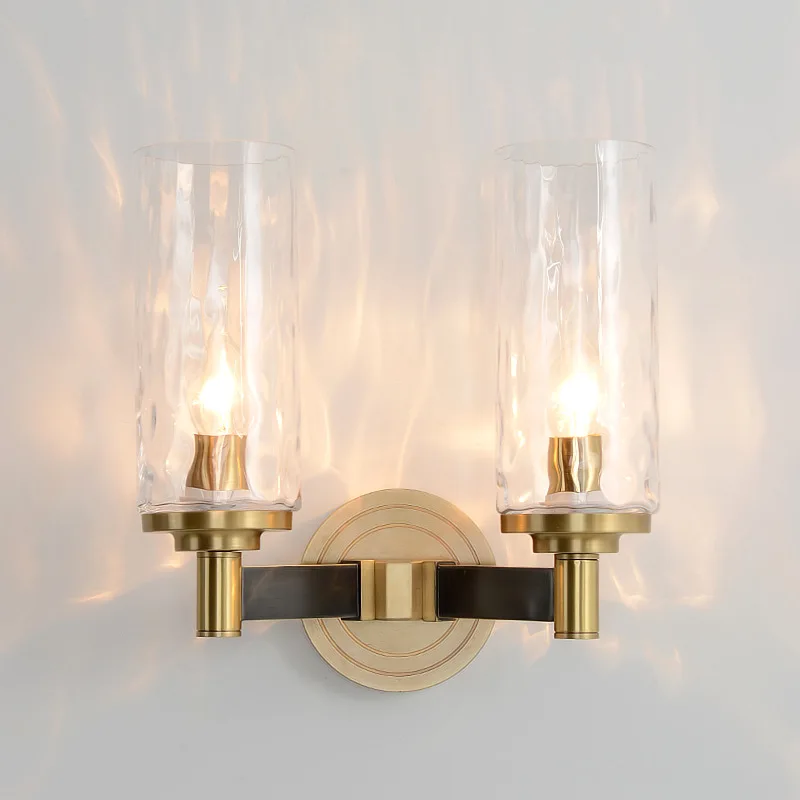 Modern Lustre Crystal Wall Lamps Bronze Bedroom Led Wall Lights Fixtures Living Room Wall Light Corridor Wall Sconce Home Decor