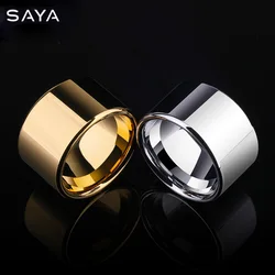 Men Tungsten Rings, Hard Metal Finger Ring with Gift Box, 14MM Width Domineering, Customized