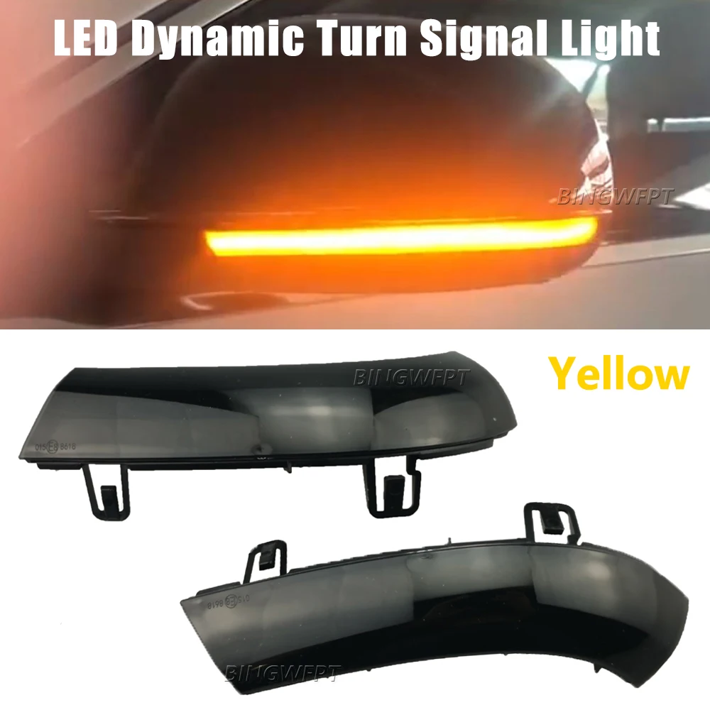 2 pieces Side Mirror indicator dynamic blinker LED Turn Signal Light For VW GOLF 5 GTI V MK5 Jetta Passat B5.5 B6 Sharan Superb