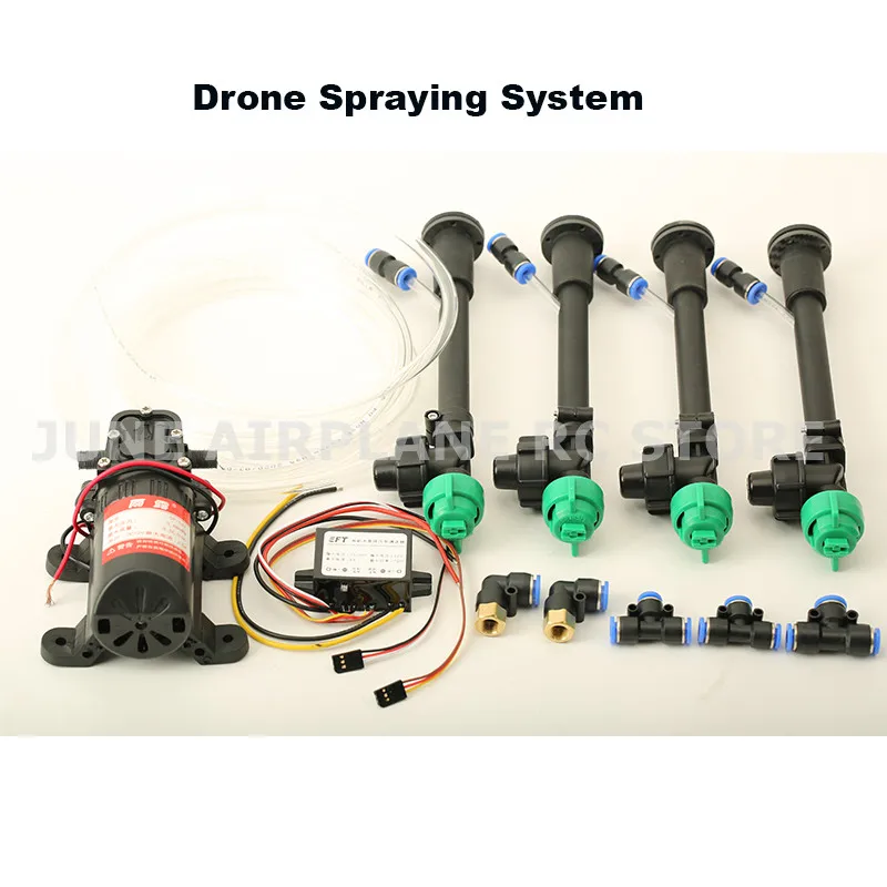 DIY Agricultural drone spray system high-pressure nozzle,Water pump,Buck module,Pump governor, Adapter, Water pipes for 5L/10L/1