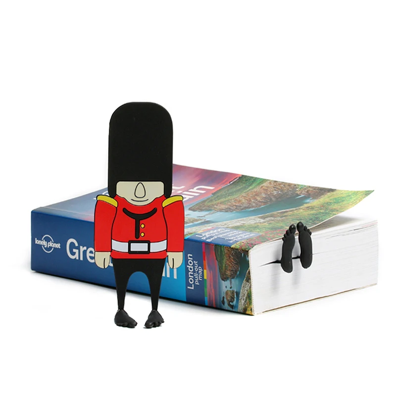 Original 3D Stereo Cartoon David Soldiers modeling Bookmarks high quality Cute Creative color Student Children Stationery Gift