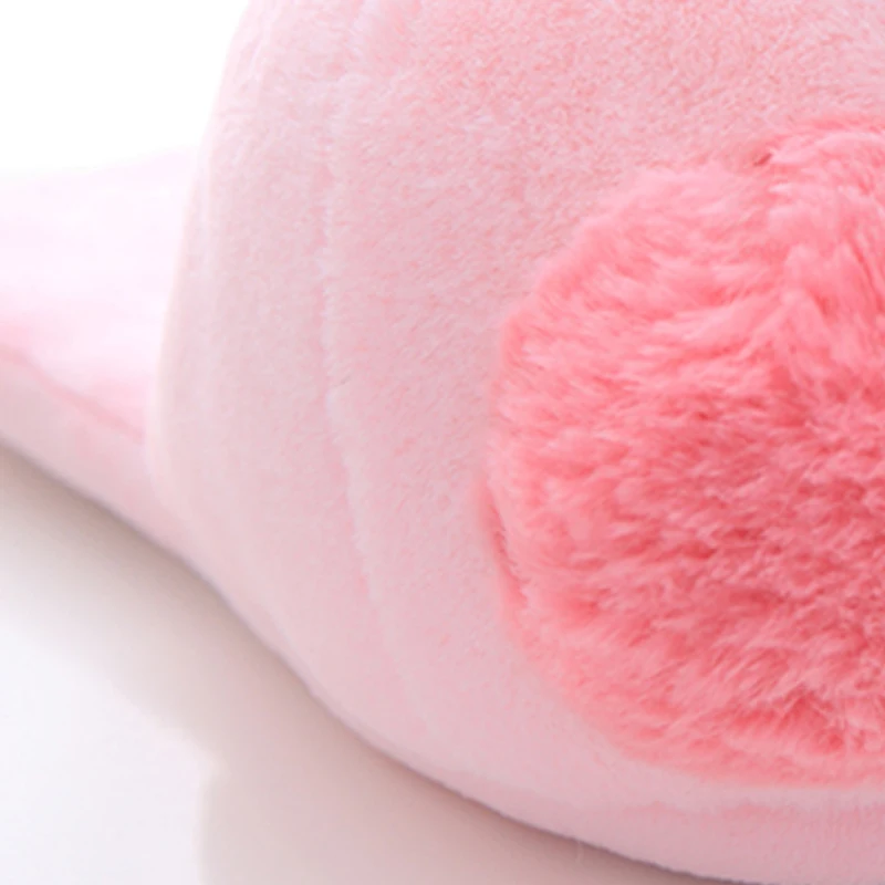 Pantofole di cotone antiscivolo per interni in peluche caldo da donna in autunno e inverno