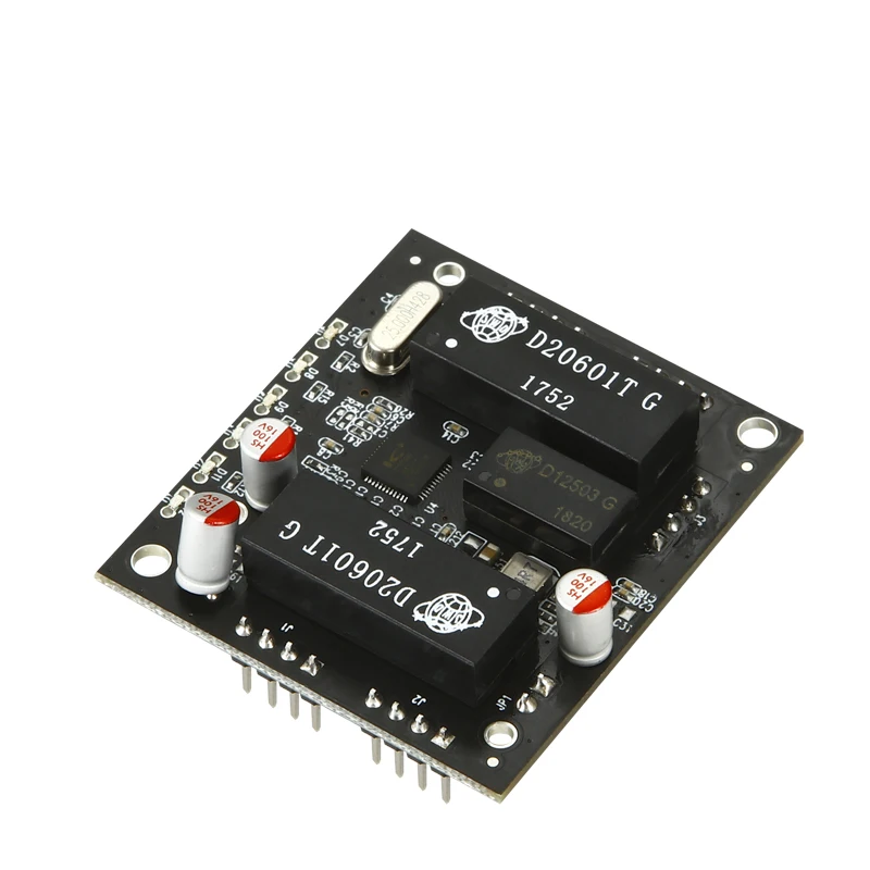 

5 портов промышленного класса, 100 м, переключатель, головки, вставленные в встроенную материнскую плату для передачи данных