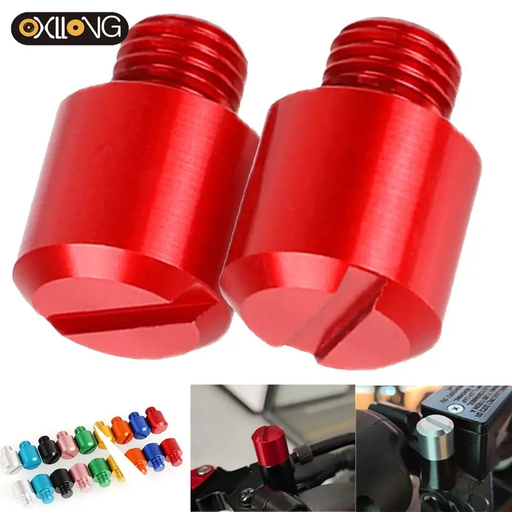 

M10*1.25 For HONDA CRF1000L Africa Twin CB650R CB650F CB600F CB1100 CNC Mirrors Hole Plug Screws Cover Caps Thread Adapter Bolts