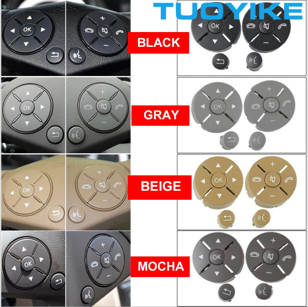Car Multi-Function Steering Wheel Button Phone Key Control For Mercedes Benz W207 W212 E-Class E200 E260 E300 X204 GLK300 08-12