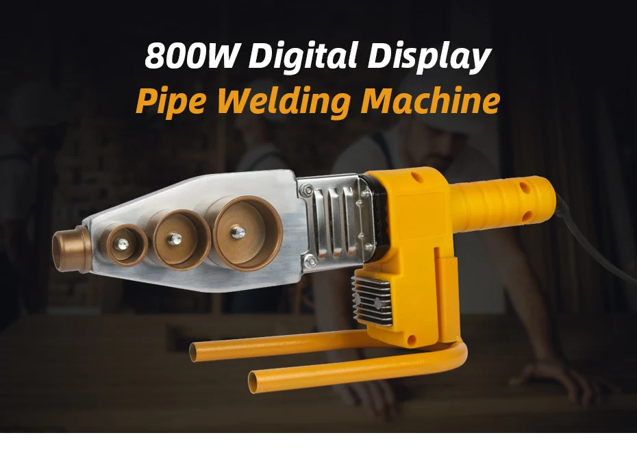 1Set 800W Digital Display Water Pipe Welder Φ20-63mm Plastic Welder Machine Plumber Heating PPR RPV Butt Welding