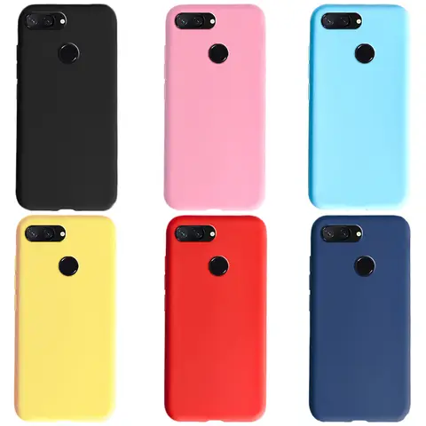 Coque souple antichoc pour Xiaomi Mi 8 Lite, mignon, couleur bonbon, pare-chocs, couverture arrière