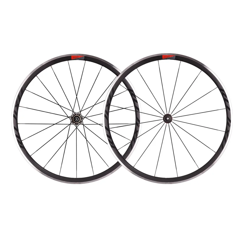 

RUJIXU factory direct aluminum alloy bicycle rim front and rear 5 bearing bicycle road wheel set 700C, 30mm wheelset