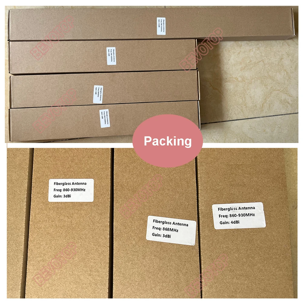 Imagem -06 - Antena Lora do Mineiro do Hotspot do Hélio de Dbi 868mhz 915mhz n Tomada Masculina Omnidirection Antena Exterior Ip67 à Prova Dip67 Água da Fibra de Vidro 4