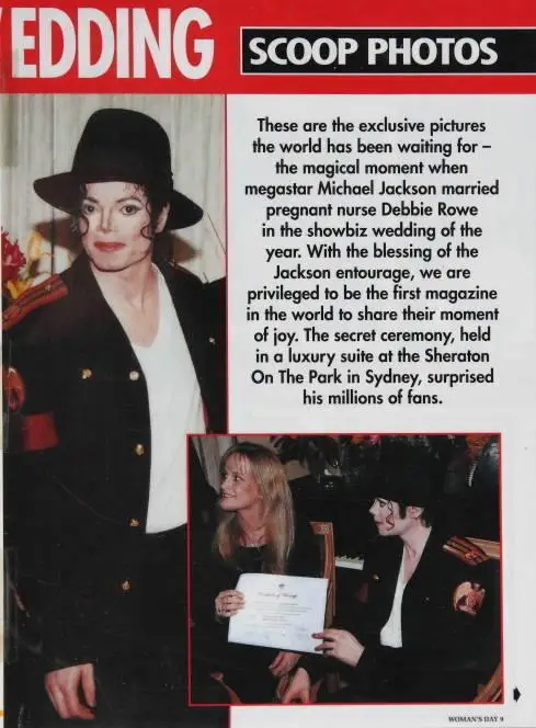 MJ Michael Jackson Wedding Ceremony Black Jacket in Sydney Australia 1996