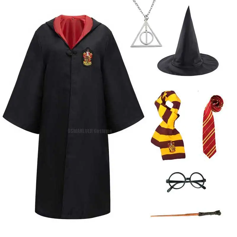 Halloween Costume For Children Adult Wizard House School Uniform Cape Girls Women Heromion-Granger Cosplay Ravenclaw Cosplay