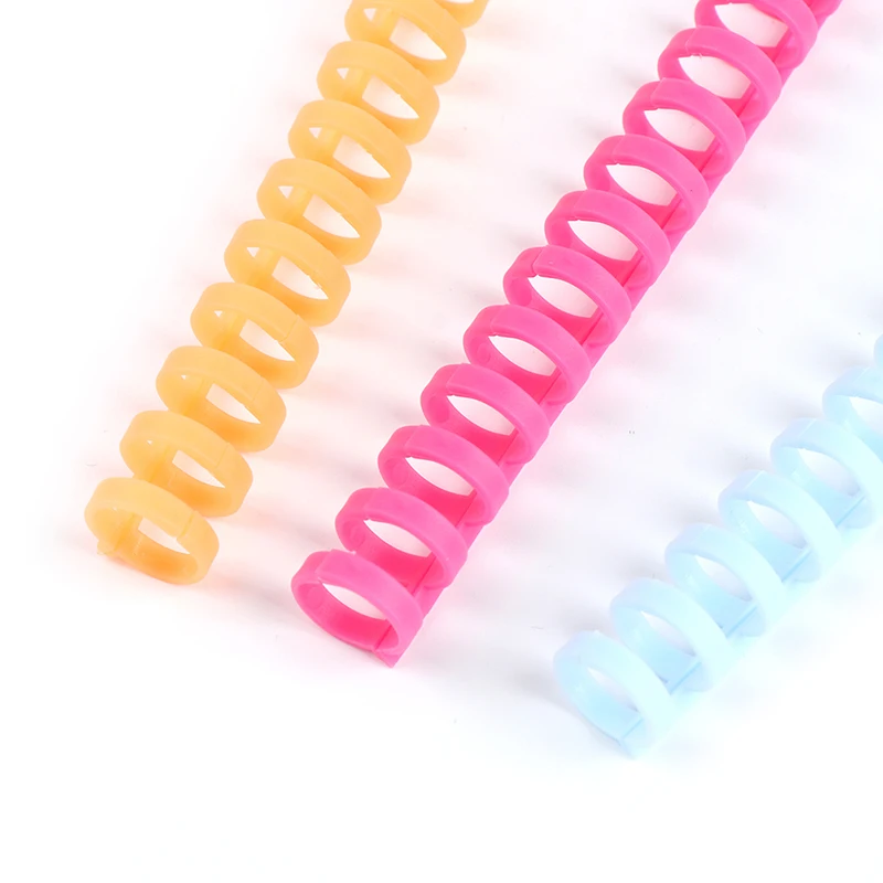 Anelli a spirale a molla con anello di rilegatura in plastica a 30 fori per carta A4 A5 A6