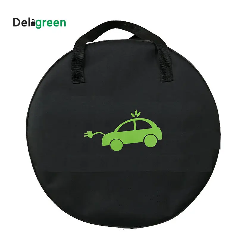 EV Bag For Electric Car Vehicle EVSE Portable SAE J1772  IEC62196 Type 2 EV Cable Charging Equipment Container Deligreen