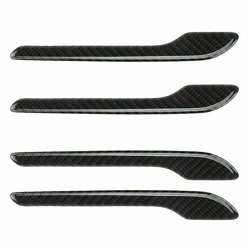 Aggiornamento per Tesla Model 3 Model Y in fibra di carbonio copertura della maniglia della portiera dell\'auto protezione del cappuccio di cattura