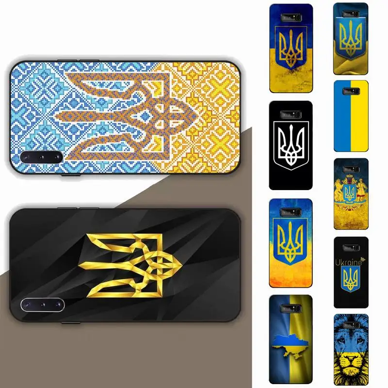 FHNBLJ Ukraine Flag Phone Case for Samsung Note 5 7 8 9 10 20 pro plus lite ultra A21 12 72