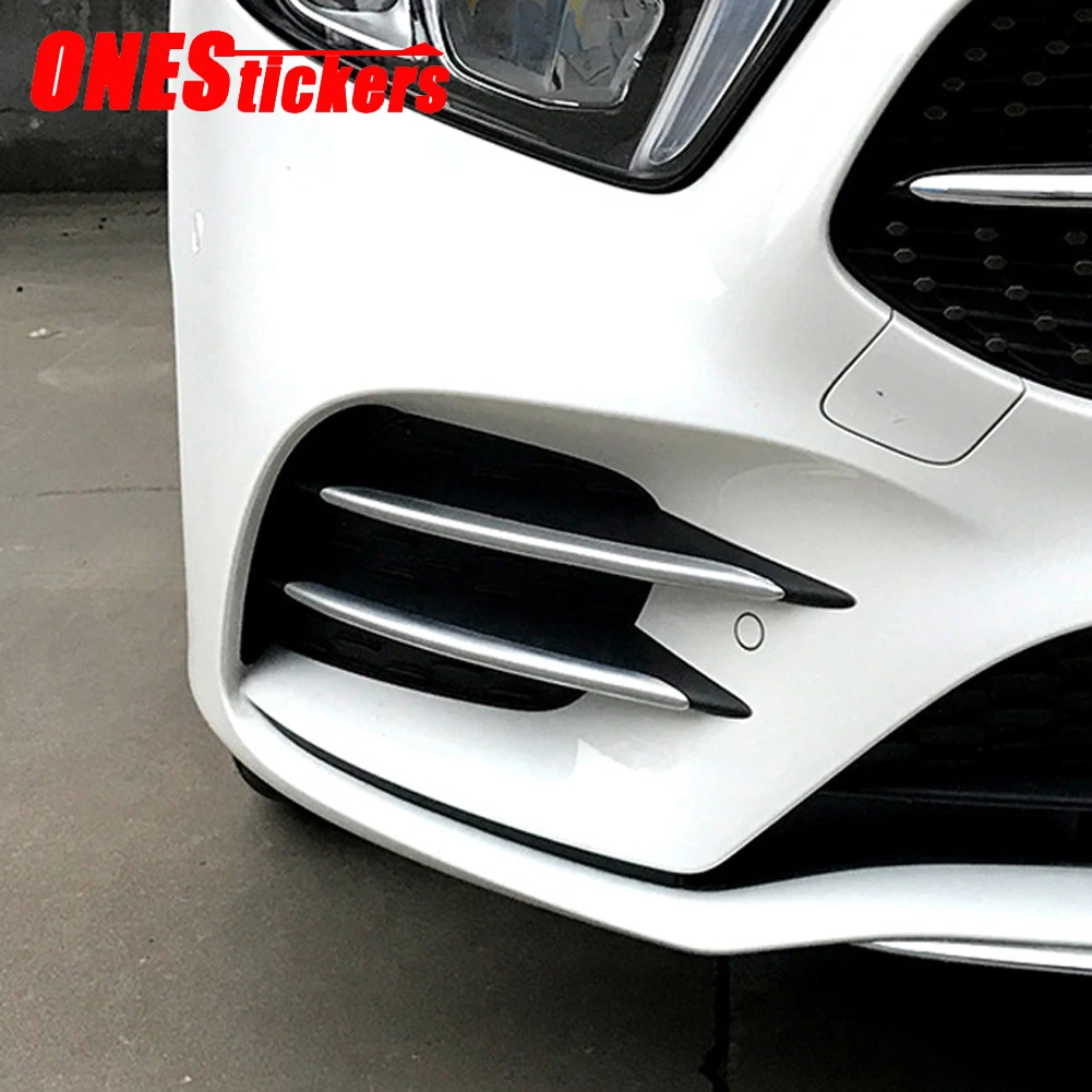 For Mercedes Benz A Class W177 A180 A200 A220 A250 2019-2021+ Car Accessories Front Fog Lamp Lights Trim Cover Decoration Strips