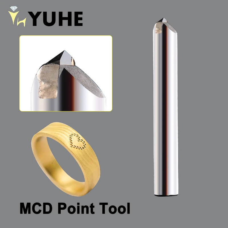 YUHE MCD Diamond Milling Point Tool CNC Circle Tool for Jeweler Cutting Engraving Tools Jewelry Machines