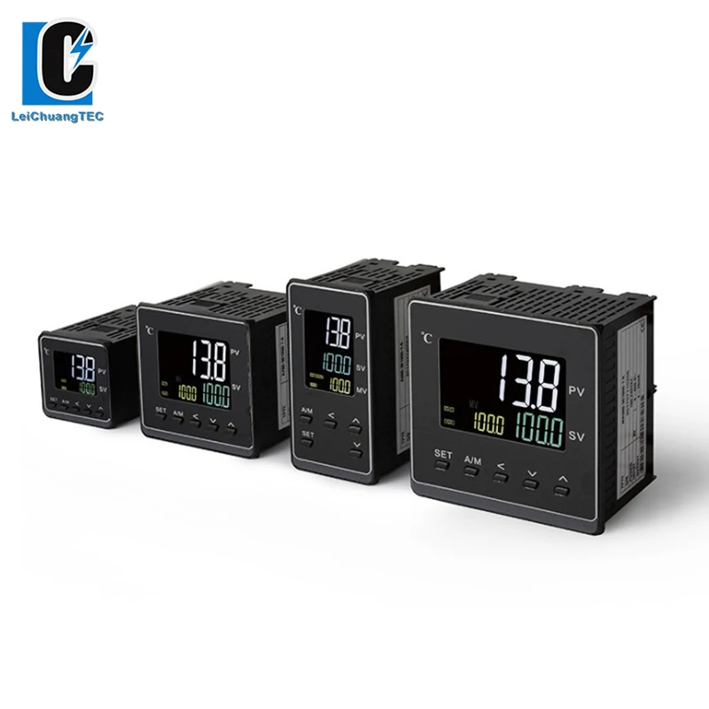 48x96mm K E J PT100 Input  Dual Output  With 2 Alarms 50 Segments Programmable LCD Pid Temperature Controller