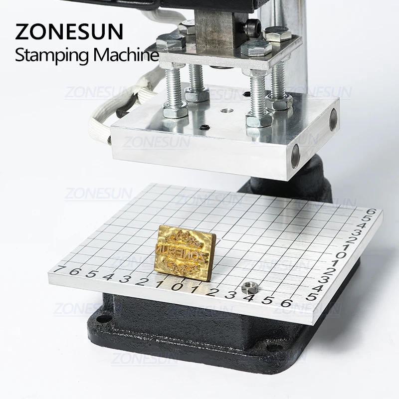 Imagem -05 - Zonesun-multi-function Hot Stamping Machine Corte de Couro Die Ferramentas de Perfuração Rhombus Heat Press Machine Embossing Machine