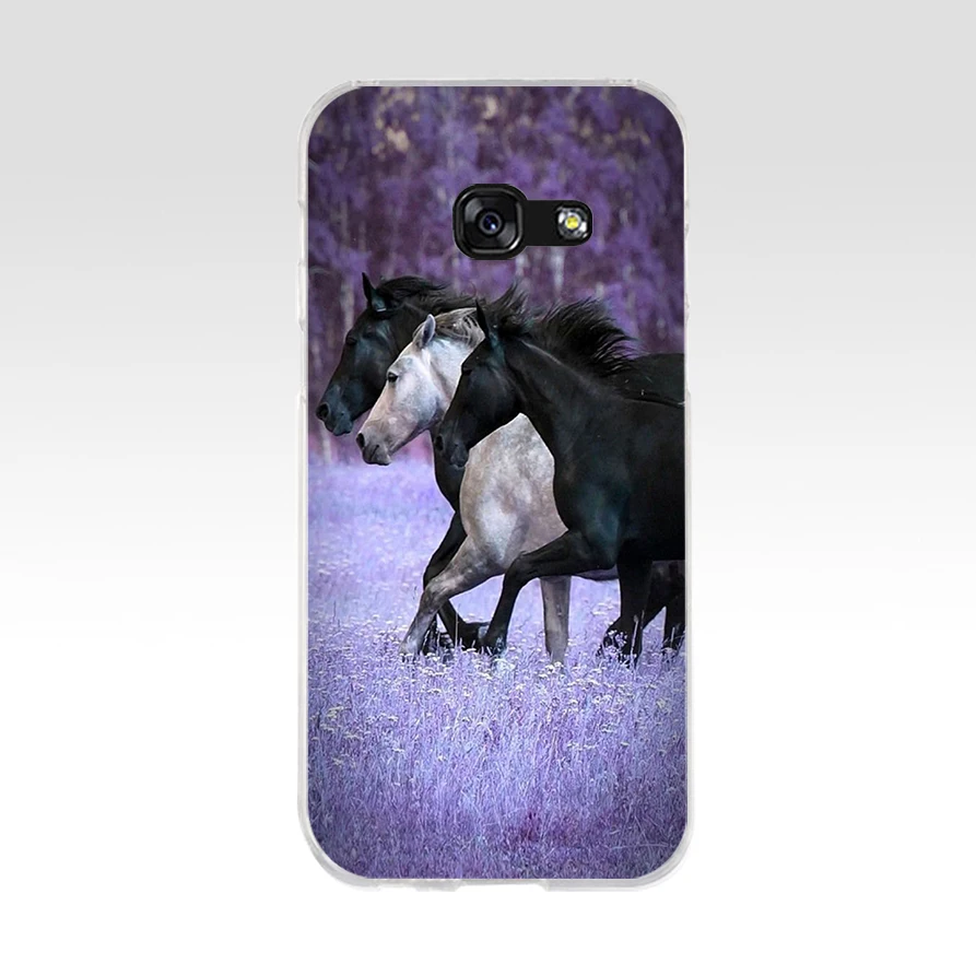 289SD  horse Soft Silicone Tpu Cover phone Case for Samsung a3 2016 a5 2017 a6 plus a7 a8 a9 star lite s 6 7 8 9