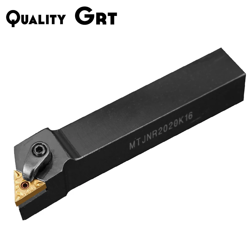 Q.Grt MTJNR2020 MTJNR1616 MTJNR2525 MTJNR32 External Triangul Turning Tool Holder TNMG Carbide Insert Lathe Cutting Tools 1Set