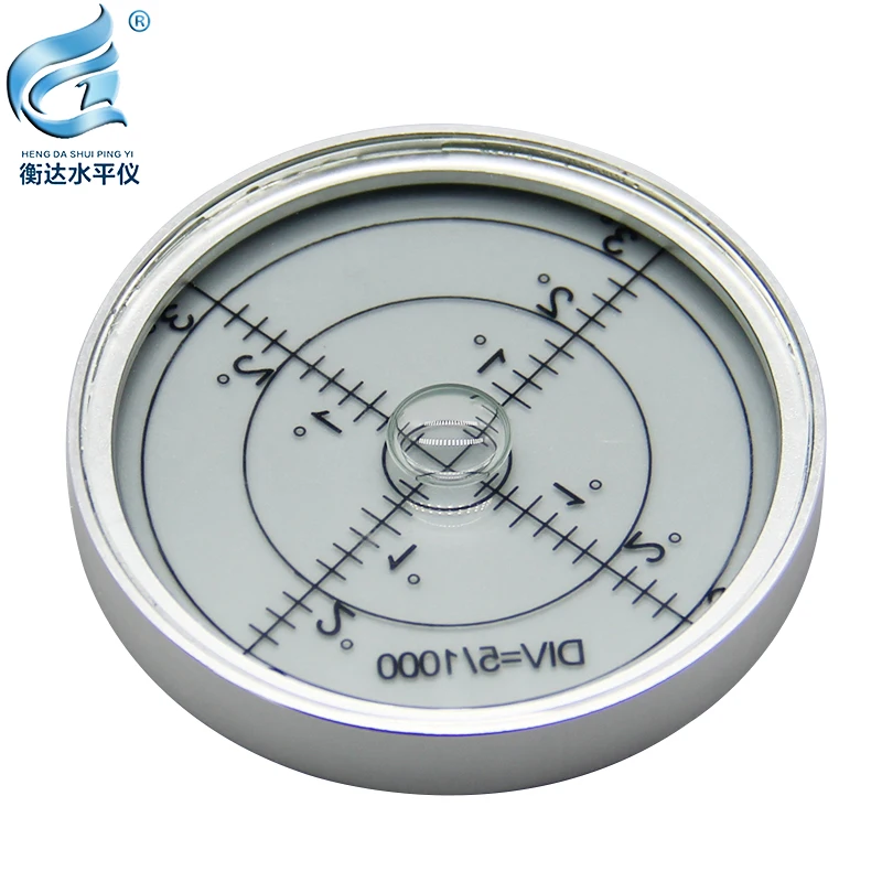 Universal level mini small double-sided observation transparent level level full metal round horizontal bubble