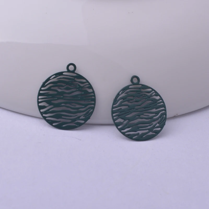 100 Stück AC4084 13*15mm Kleine Dekorative Muster-Anhänger für DIY-Ohrringe und Schmuckzubehör – Detail 11
