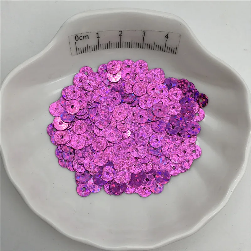10g Laser 4 millimetri 6 millimetri 8 millimetri Piatto Paillettes PVC di Scintillio di Paillettes Per I Vestiti, Cappello, scarpe. Bambini FAI DA