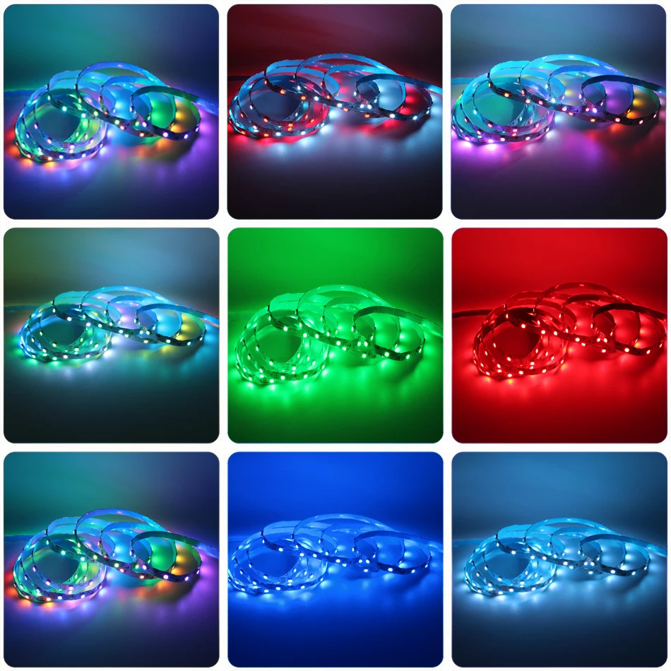 fita-led-enderecavel-sk6812-ws2812-3535-tipo-s-com-pcb-de-5mm-de-largura-60-leds-m-rgb-colorido-dc12v-ip30-nao-a-prova-d'agua