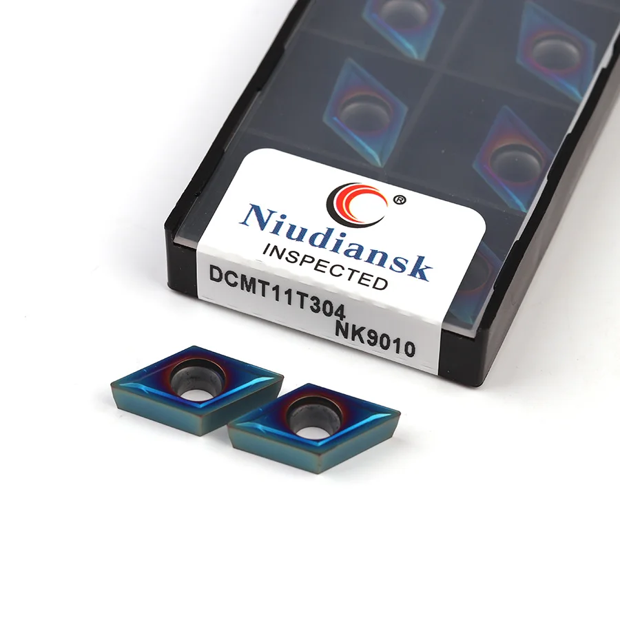 DCMT11T304 nnk9010 Nano Blue lame macchina tornio CNC utensili da tornio inserti da taglio fresa in metallo duro, per ghisa in acciaio