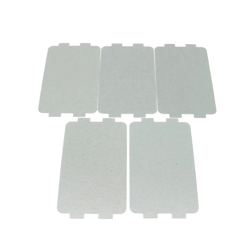 5pcs Thicker Spare parts for microwave ovens mica microwave 10.7*6.4cm mica sheets for Midea magnetron cap microwave oven plates