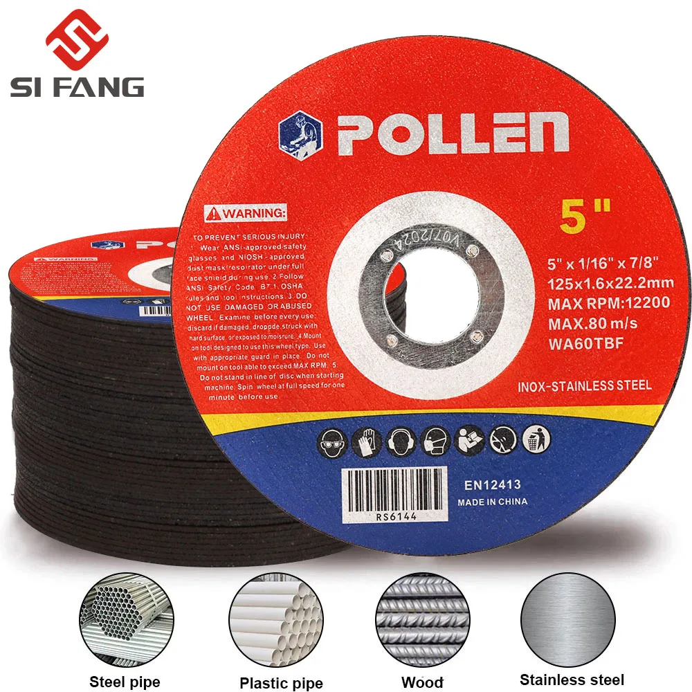 Discos de Moedura Discos de Corte de Resina de Metal Roda Flap Lixar Discos Roda Moedor de Ângulo para Metal 250 Peças 125 mm